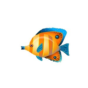 Orange Candy Butterflyfish